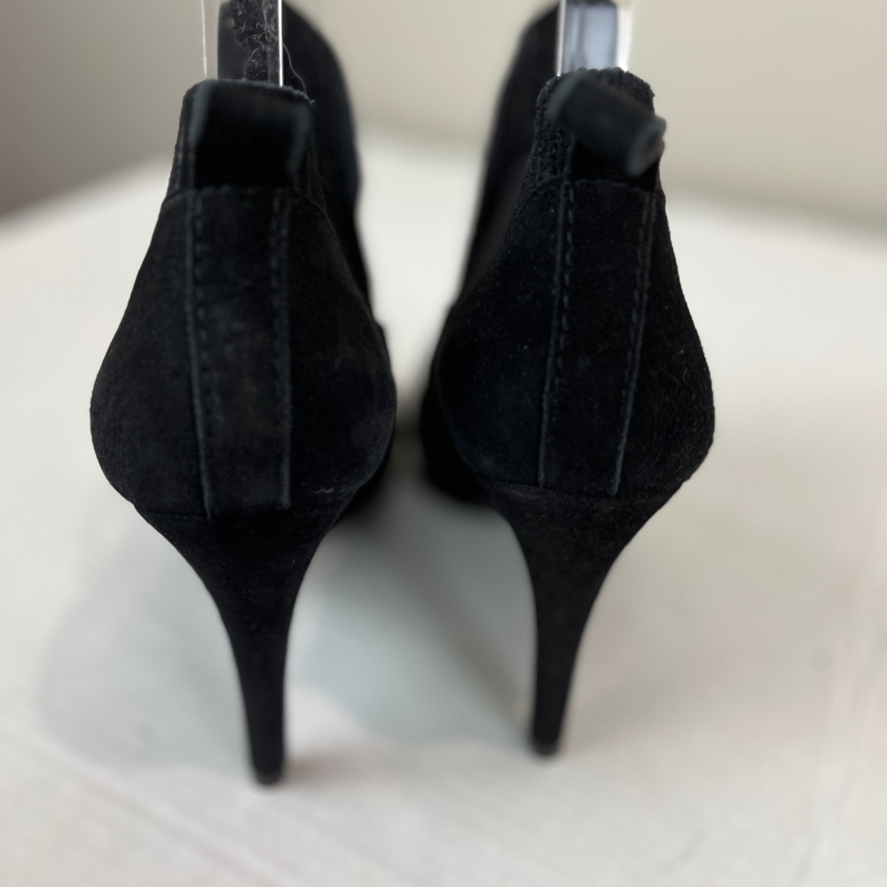Women's Black Pedro Garcia, Made in Spain Peep Toe, studded booties Size 10 - Picture 9 of 9